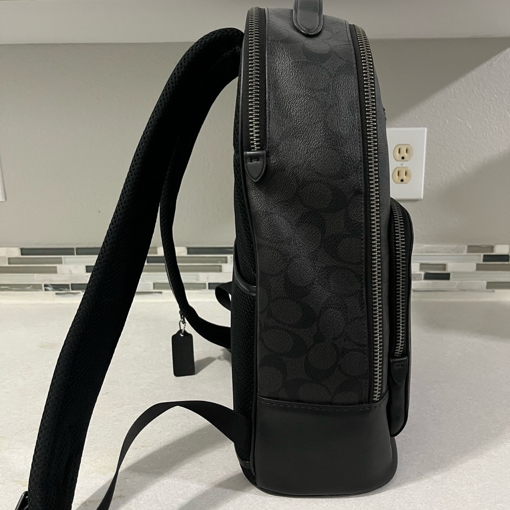 Coach Signature Black Men's Backpack - Picture 2 of 13